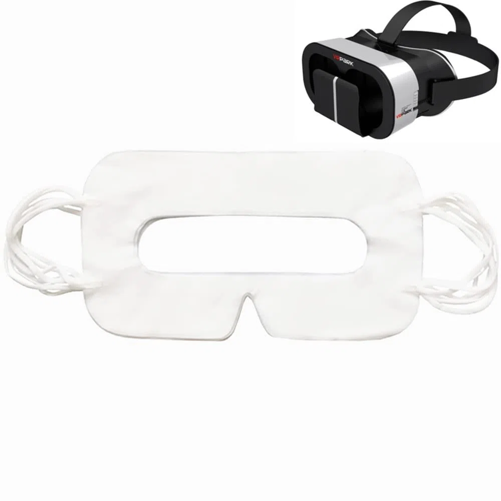 Confezione da 100 Coperture Sanitarie VR Monouso Cuscini per Maschere VR Universali Compatibili con HTC Vive, PS VR, Gear VR, ecc. (Bianco)