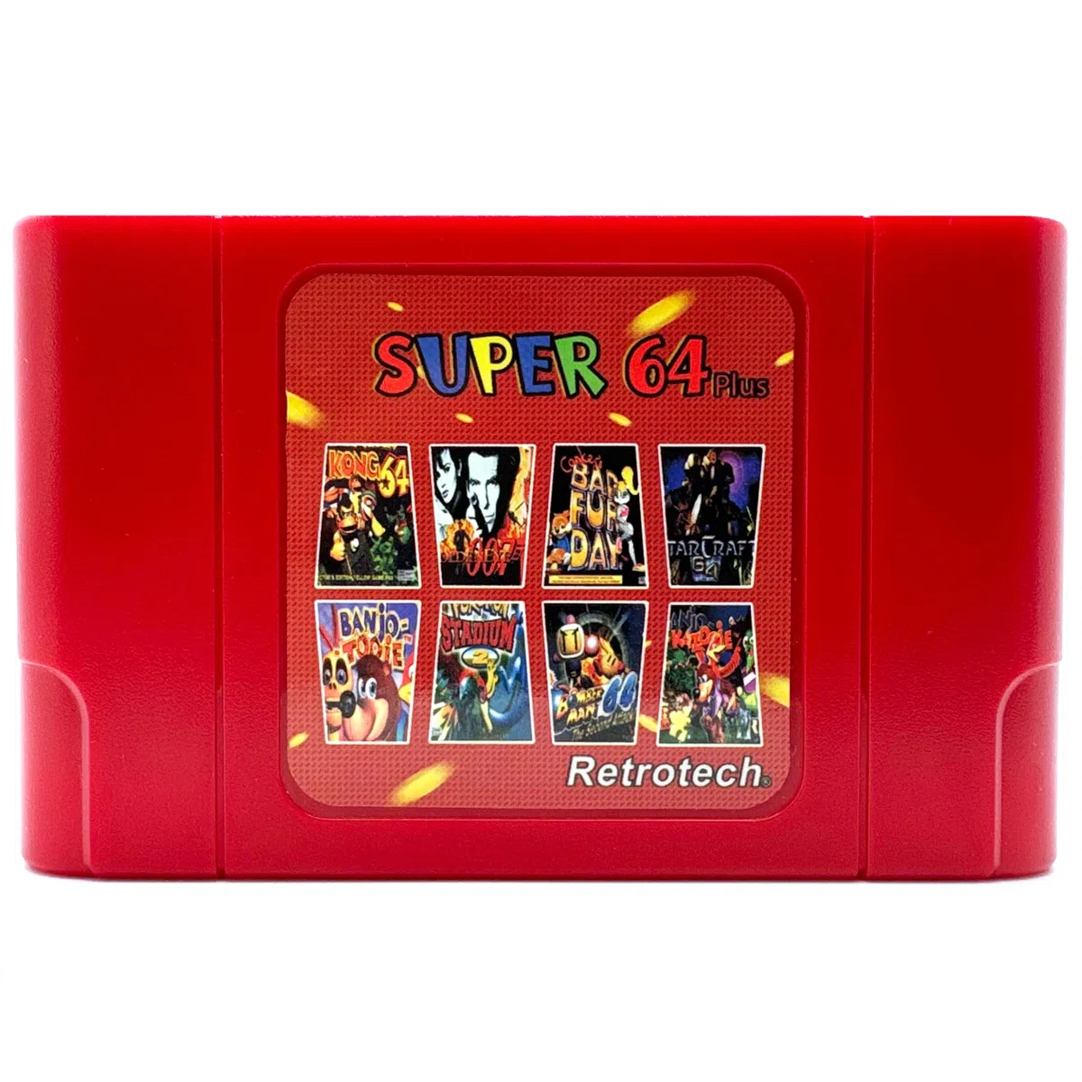 Retrotech Super 64 più 340 in 1 multi cartuccia del gioco per la console del videogioco di Nintendo N64