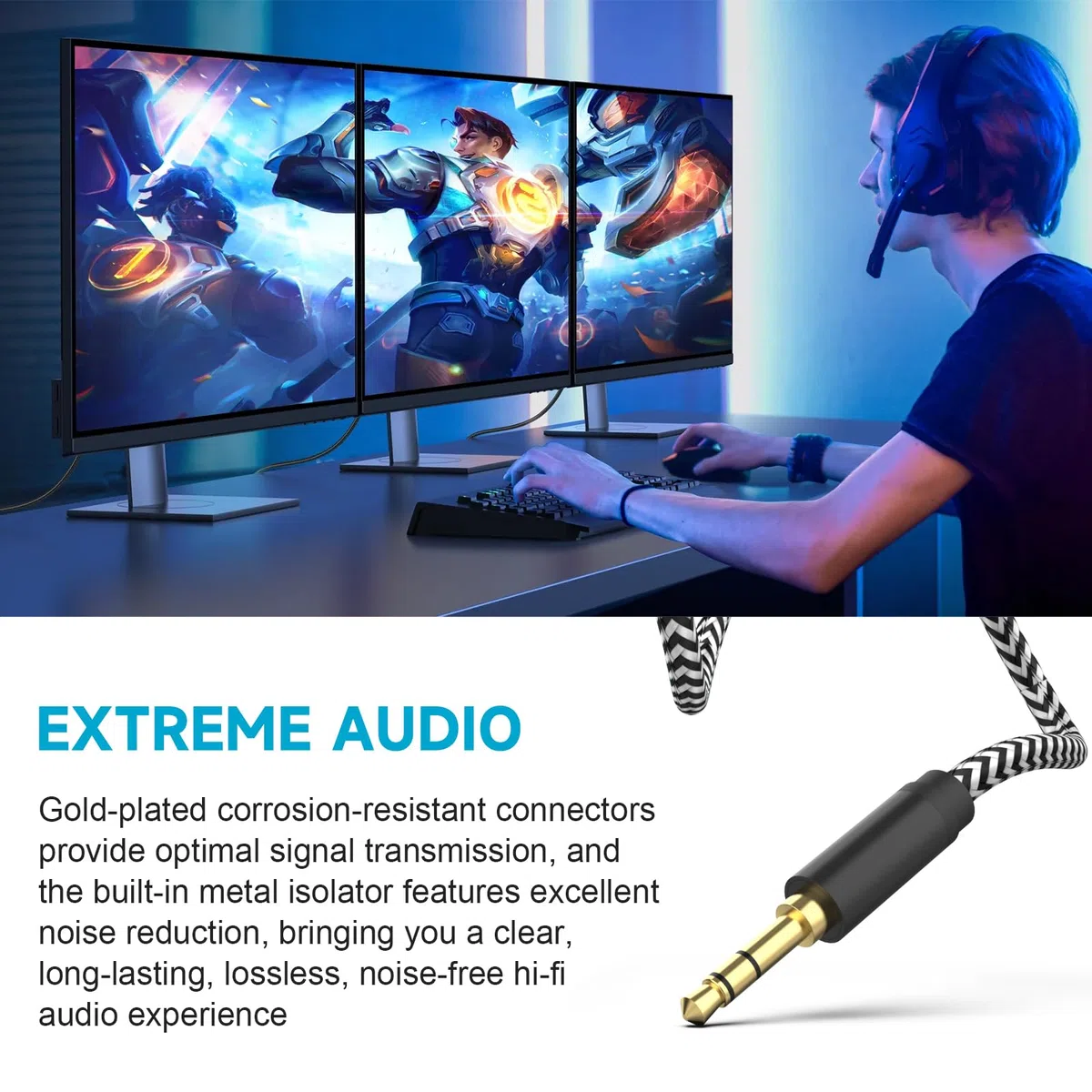 Chat Link Pro - Adattatore audio compatibile con Elgato HD60, HD60 X, HD60 S+, HD60 S, HD60 Pro, scheda di acquisizione 4K60 Pro, cavo di collegamento chat per Nintendo Switch, Xbox One, Xbox Series X