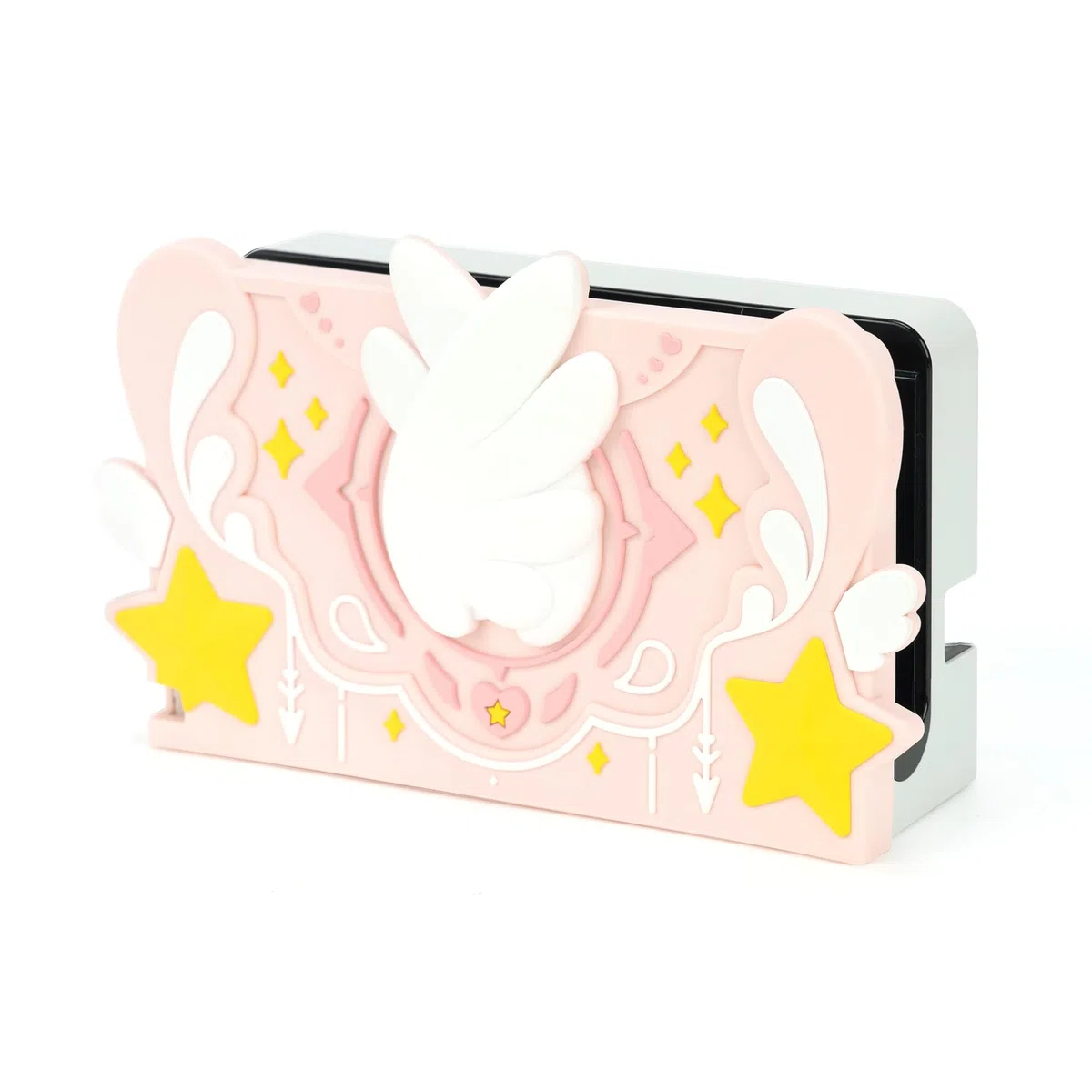 GeekShare Cover frontale in morbido silicone per dock di ricarica per Nintendo Switch, custodia antigraffio per dock per Switch - serie Star Wings