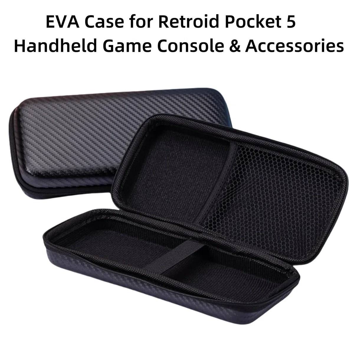 Eva Hard Case per Retroid Pocket 5 Retro Handheld Game Console & Accessori, Drop-Proof & Wear-Resistant Custodia