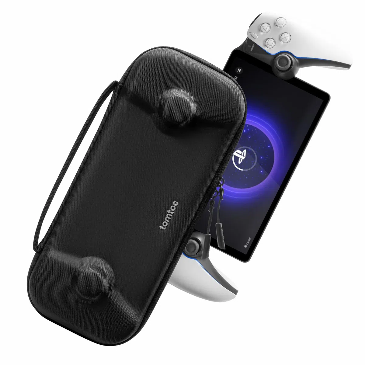 tomtoc Custodia per PS Portal Remote Player, custodia in feltro antiodore con guscio rigido, organizer portatile per cavo di ricarica e accessori, protezione di livello militare