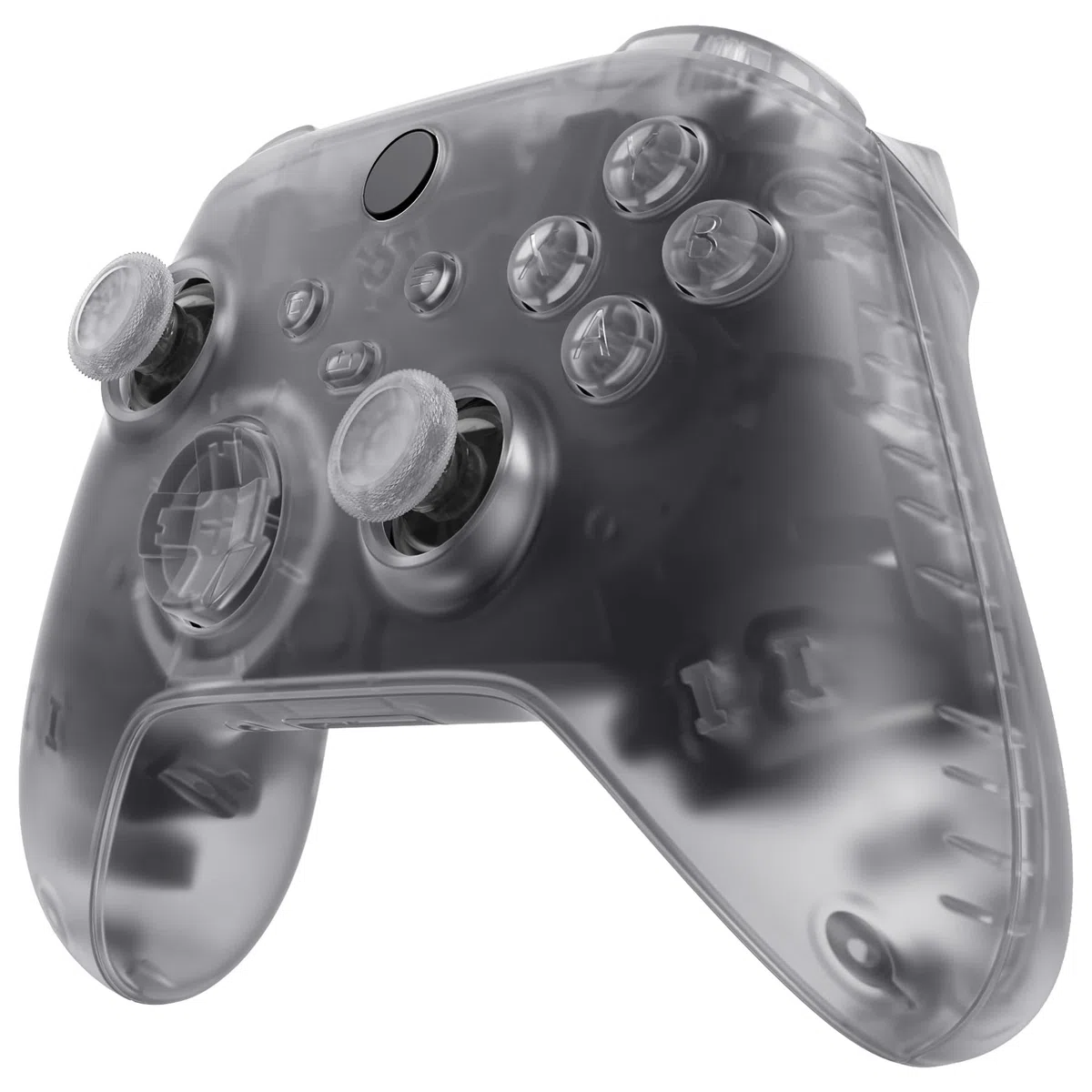 eXtremeRate Cover Custodia Grip Tasti Ricambio per Xbox Series X S Controller Copertura Pulsanti Tigger Analogici Grilletti per Xbox Series X S Joystick Model 1914-Trasparente