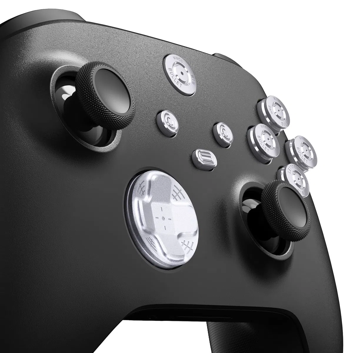 eXtremeRate Tasti ABXY Dpad in Metallo per Xbox Series X S Controller,9 in 1 D-pad Pulsante Home Start Back Share in Lega di Alluminio per Xbox Series S X Joystick Model 1914-Argento