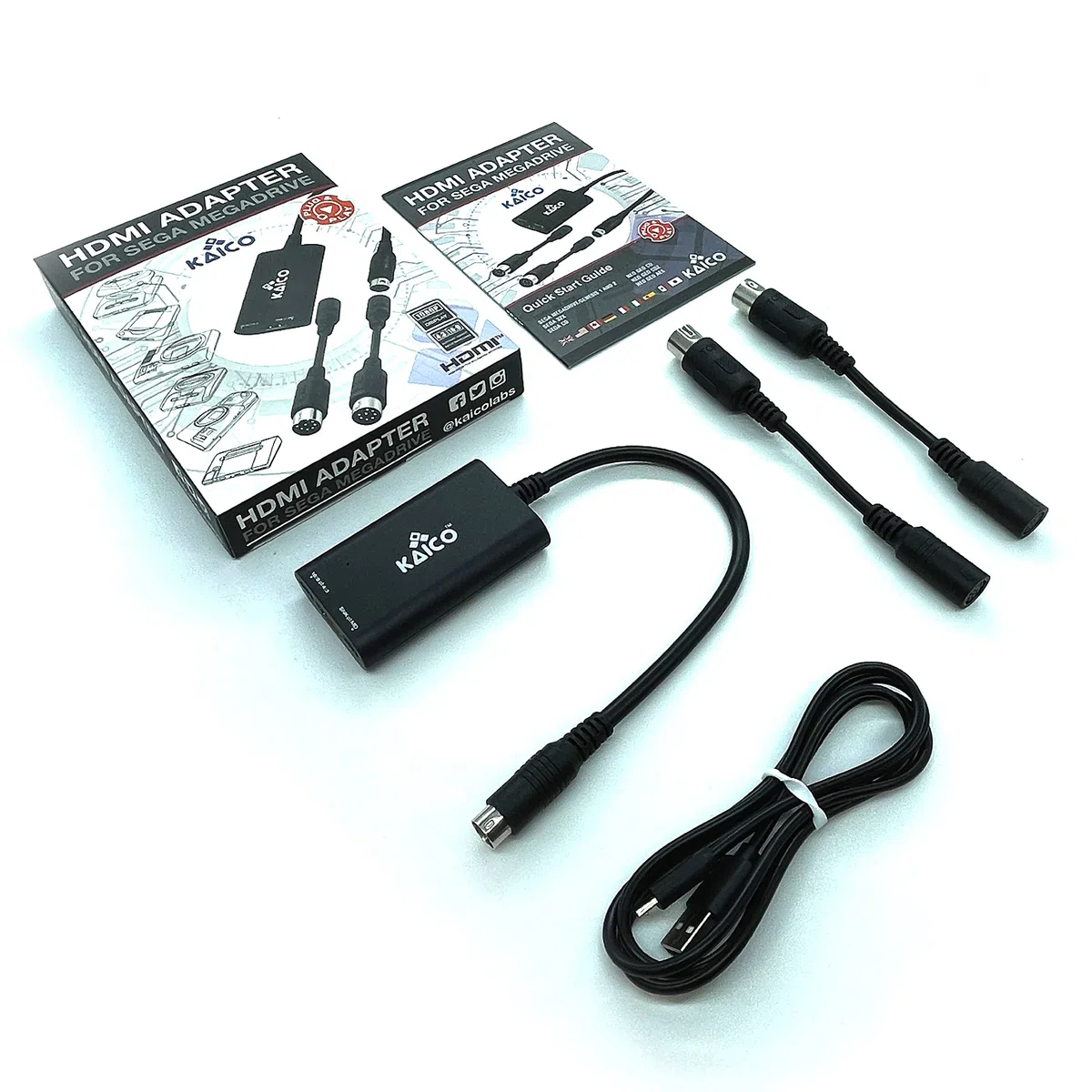 Kaico Adattatore HDMI Megadrive 1080p SEGA - Da utilizzare con Sega Genesis - Supporta l'uscita video S - Supporta console PAL e NTSC - Interruttore rapporto di aspetto per 16:9 o 4:3