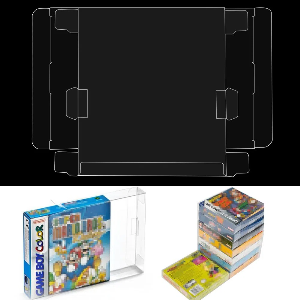 Socobeta Custodia Protettiva per cartucce Custodia Protettiva in plastica AntiGraffio per Game Boy Gioco in Scatola Trasparente Elettronica di consumo