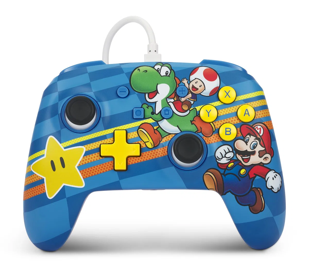 Controller cablato avanzato PowerA per Nintendo Switch - Amici del Mushroom Kingdom