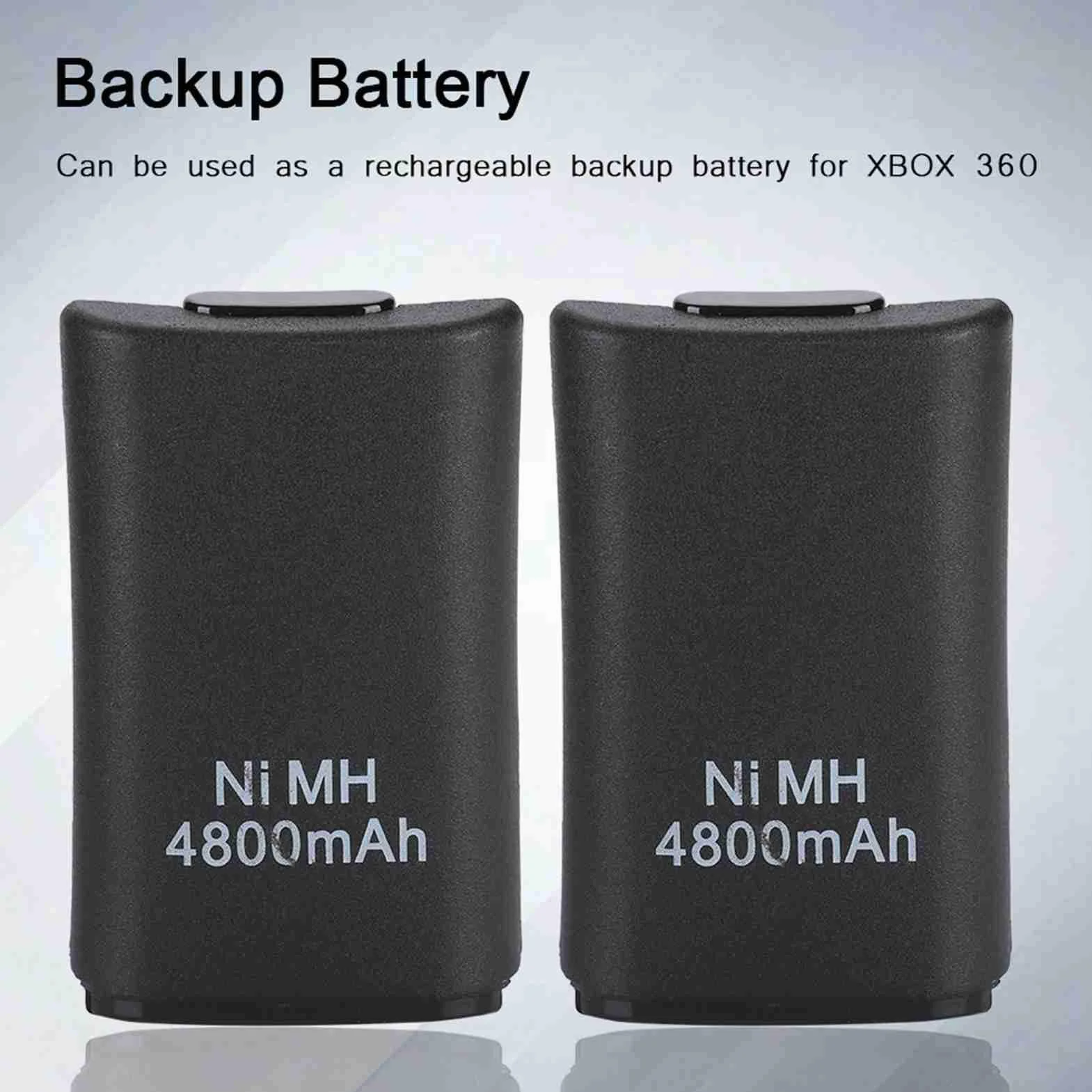 Kosiy Bewinner Batteria Ricaricabile 4800mAh per Controller 360, Include Cavo USB e Base di Ricarica, Batteria di Riserva per 360 Controller