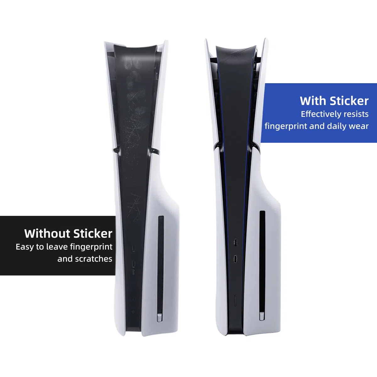 Mcbazel Mezzo Adesivo Skin Sticker Decal Cover Vinile per PS5 Slim Digital/Disc Edizion