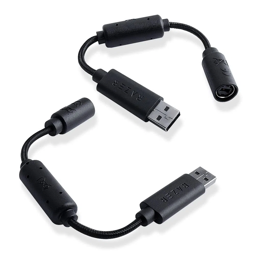HUYUN Confezione da 2 cavi USB breakaway compatibili con controller di gioco cablato Razer Wolverine Gamepad Xbox 360 controller cablati, cavo adattatore di prolunga
