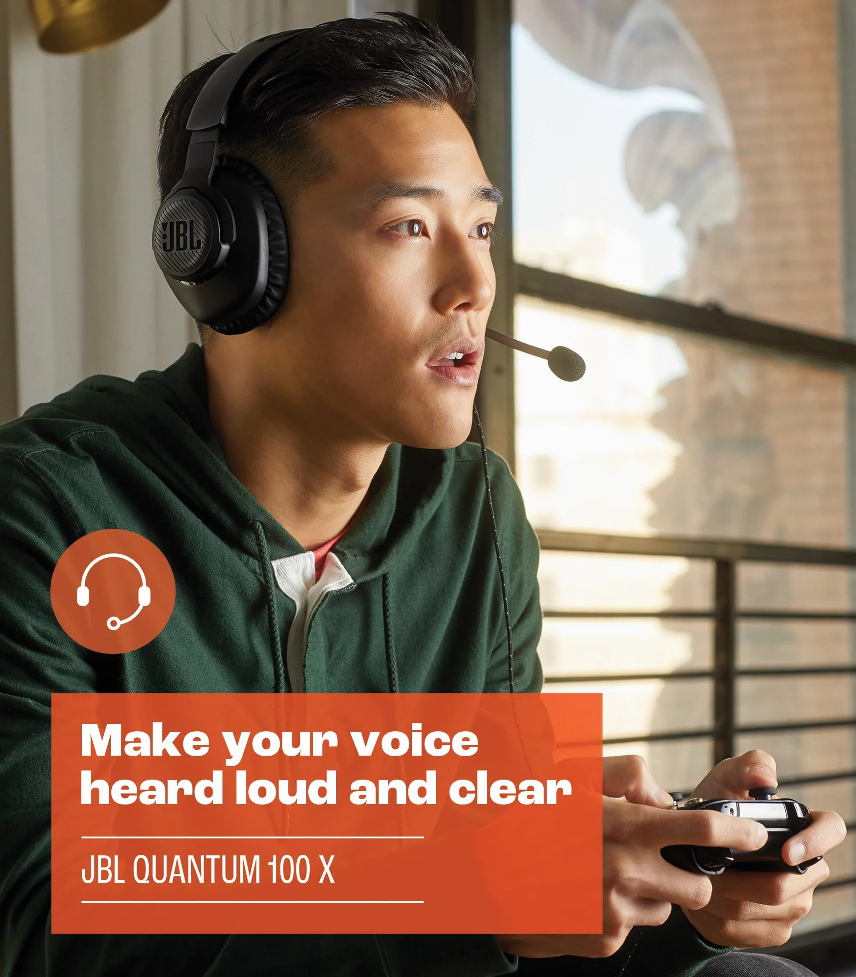 JBL Quantum 100X Console - Cuffie da gioco per Xbox (nero)