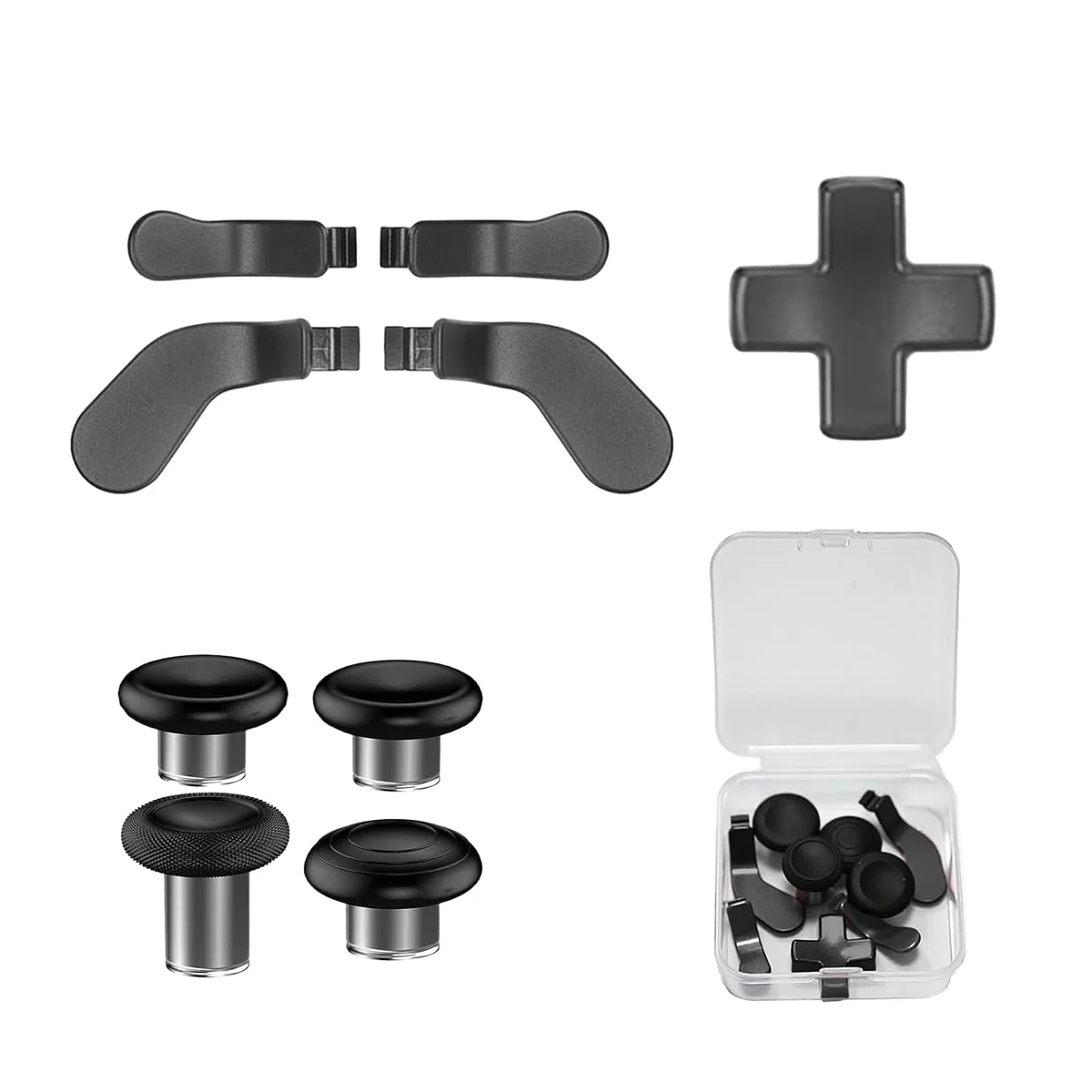9 in 1 Leve Joystick per Elite Series 2 Core, D-Pad e Paddle di Ricambio per Xbox Elite 2 Core, Accessori e Parti per Xbox One Elite 2 (Nero)