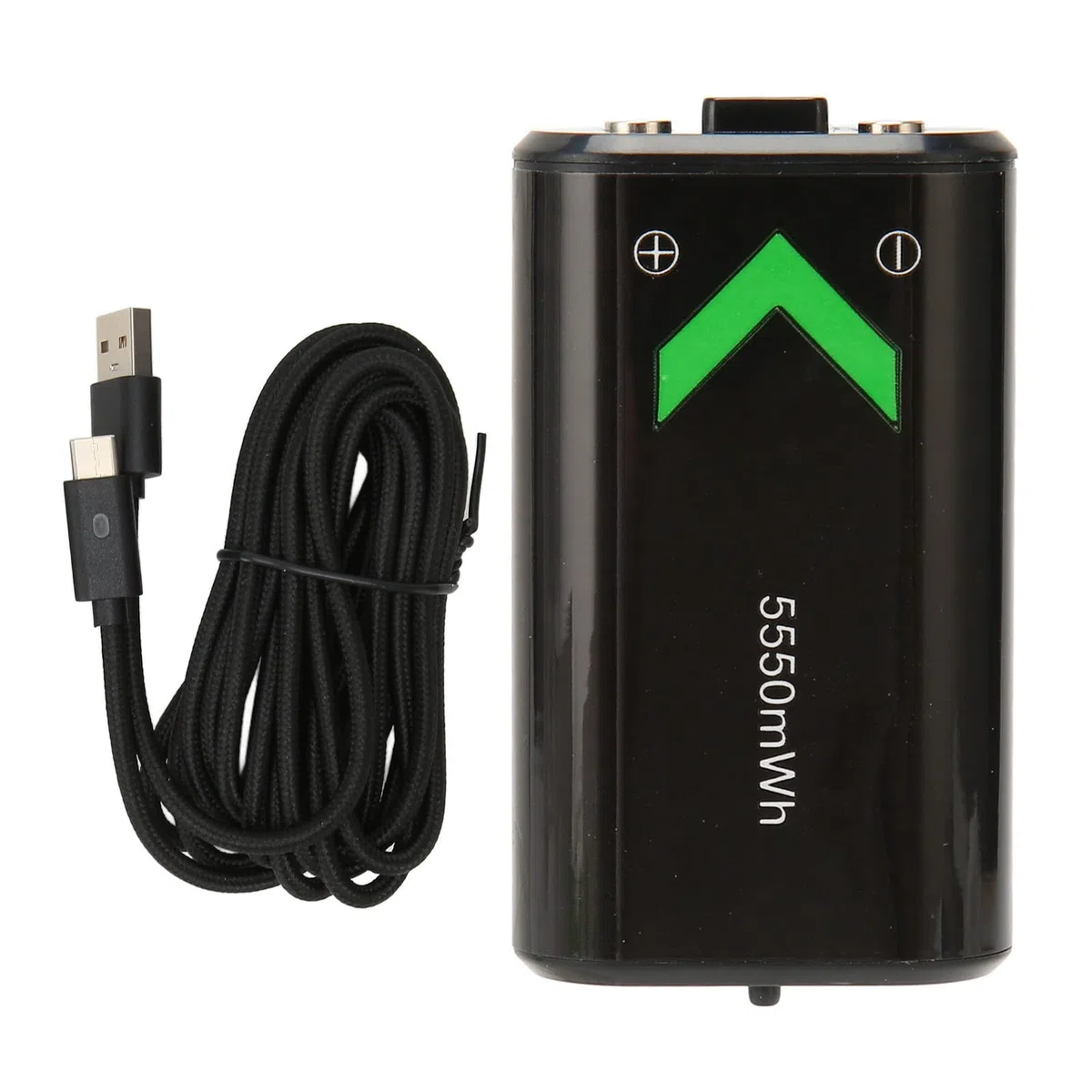 Batteria ricaricabile per One, batteria controller 5550 mAh, batteria ricaricabile con cavo di ricarica USB-C da 10 piedi per la serie
