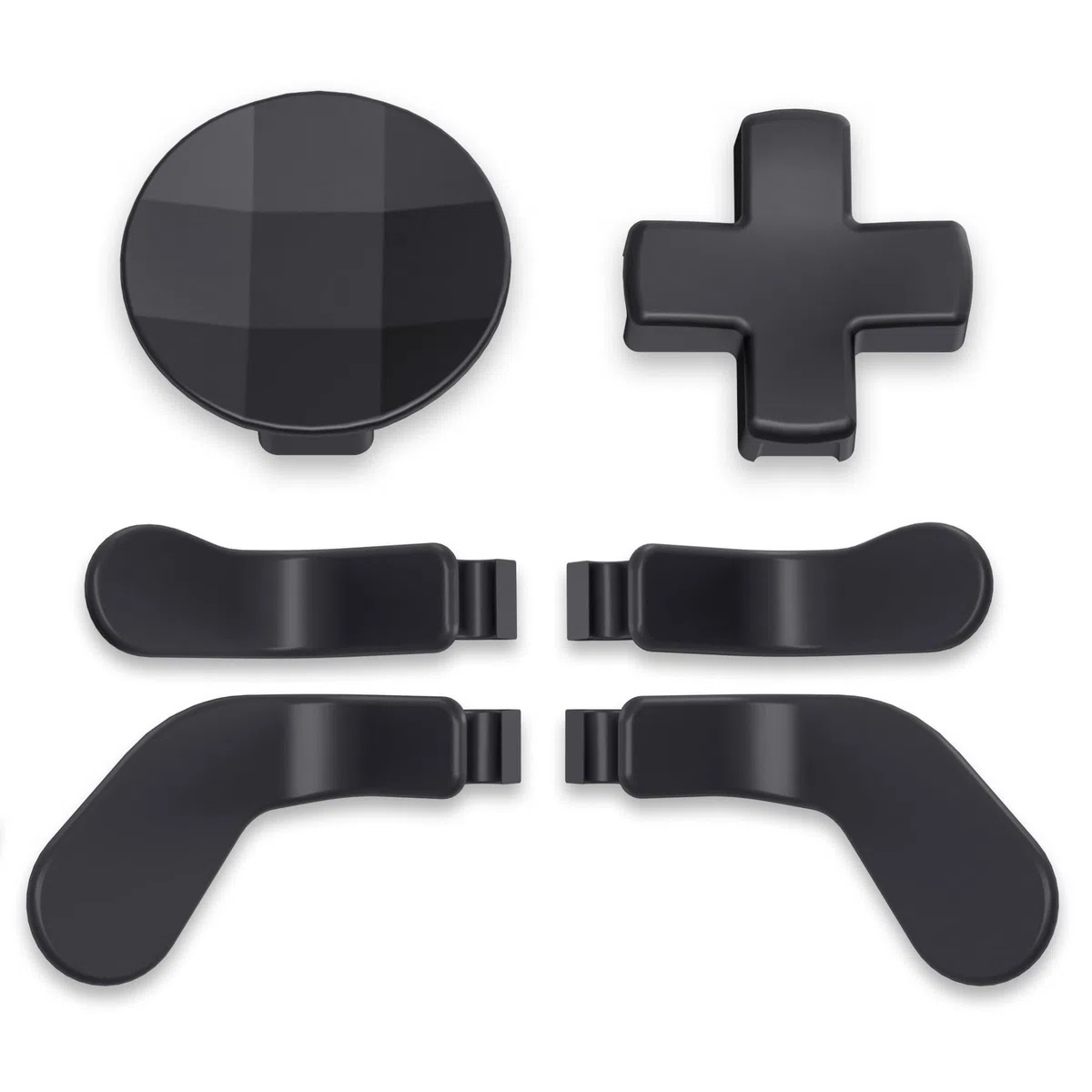 eXtremeRate 6 in 1 Dpad Paddles per Xbox Elite Series 2 Controller,Levette Posteriori Tasti Direzionali Pulsanti Metallo Ricambio per Xbox Elite V1/Series 2 Core Joystick-Nero