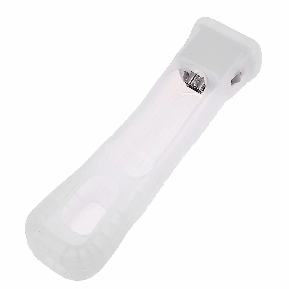 Yunir Adattatore sensore Motion Plus, Adattatore sensore MotionPlus con Custodia in Silicone estesa di Ricambio per Telecomando (Bianca)