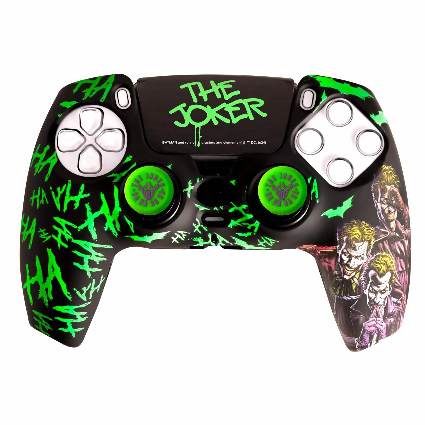 FRTEC Joker Combo Pack Controller PS5, Custodia Rigida + Grips + Sticker Touchpad per DualSense, PS5, Licenza Ufficiale