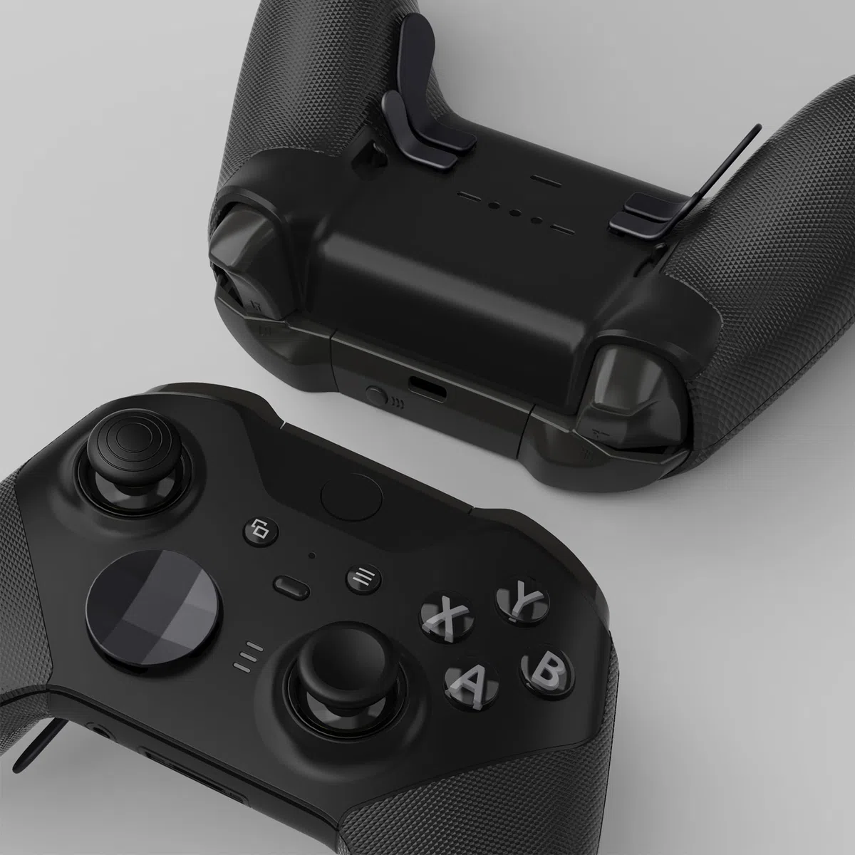 eXtremeRate Levette Analogiche in Metallo per Xbox Elite Series 2 Wireless Controller,Dpad Paddles Palette Pulsanti Tasti Ricambio per Xbox One Elite/Elite Series 2 Core Joystick(13 in 1)-Nero