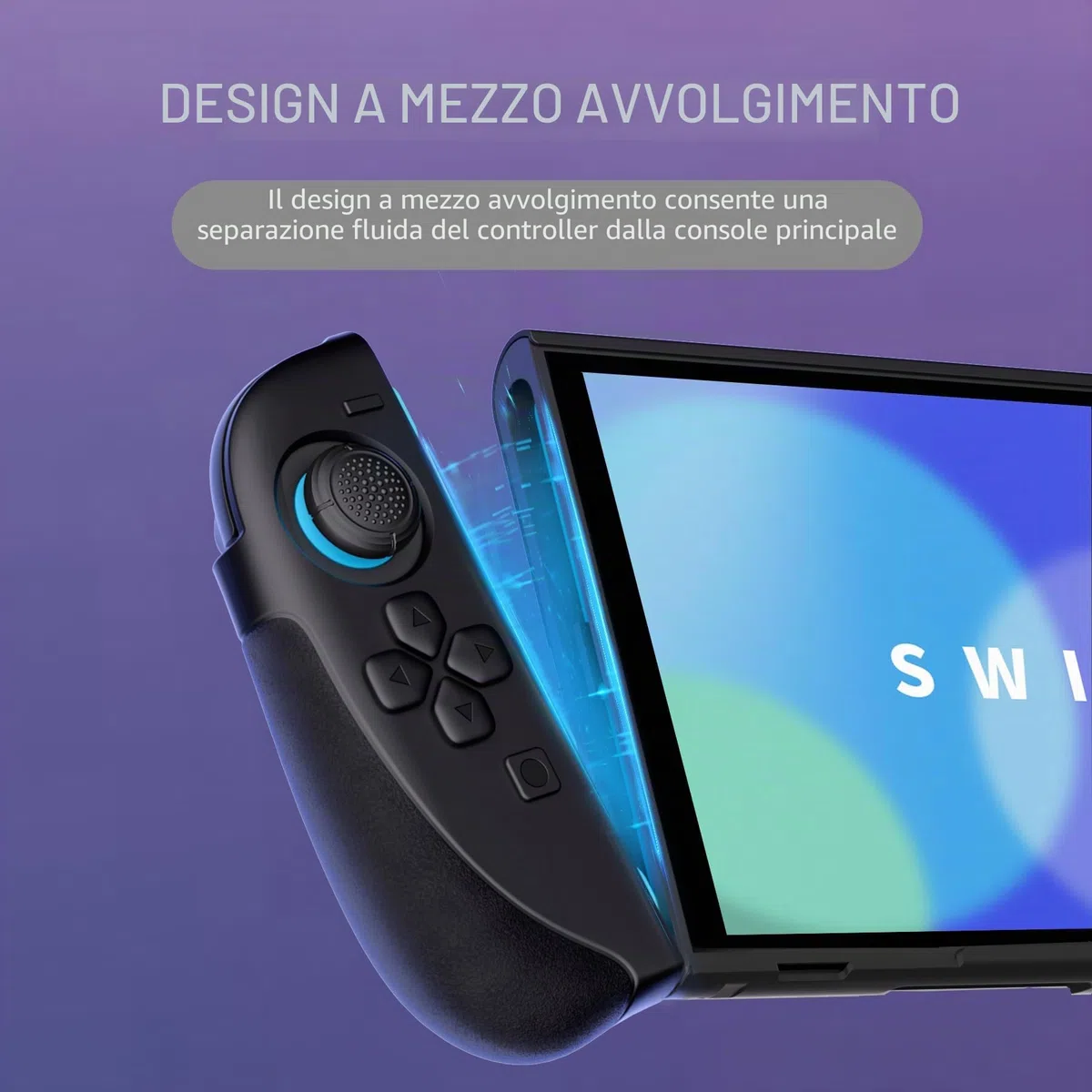 playvital Ranger Cover Dockable Rigida per Nintendo Switch 2 Console, Custodia Protettiva Silicone per Joycon 2, Supporto Regolabile Copri Analogici Accessori per Switch 2, Nero