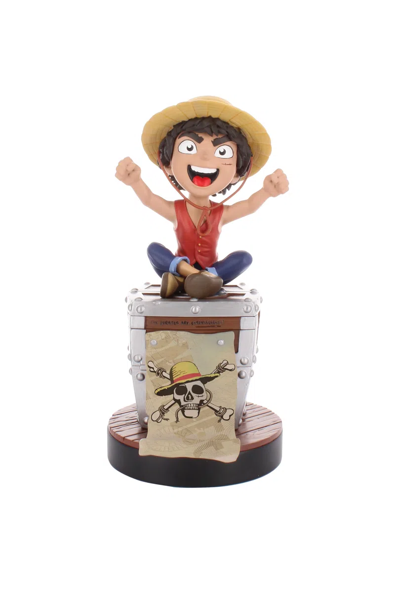 Cableguys Netflix One Piece Luffy Supporto Controller e Telefono - Porta Cellulare Compatibile con Xbox, PlayStation e la Maggior Parte dei Controller, Accessori Gaming per Scrivania
