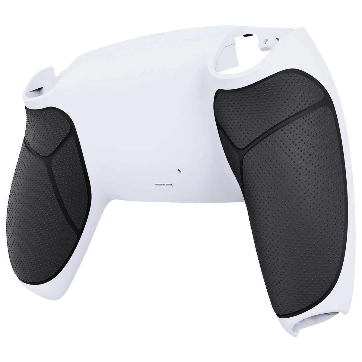 eXtremeRate Cover Posteriore per ps5 Controller BDM-010 020 030 040 050 060,Custodia Grip Gomma Scocca Copertura Ricambio Compatibile con ps5 Controller-Bianco&Nero