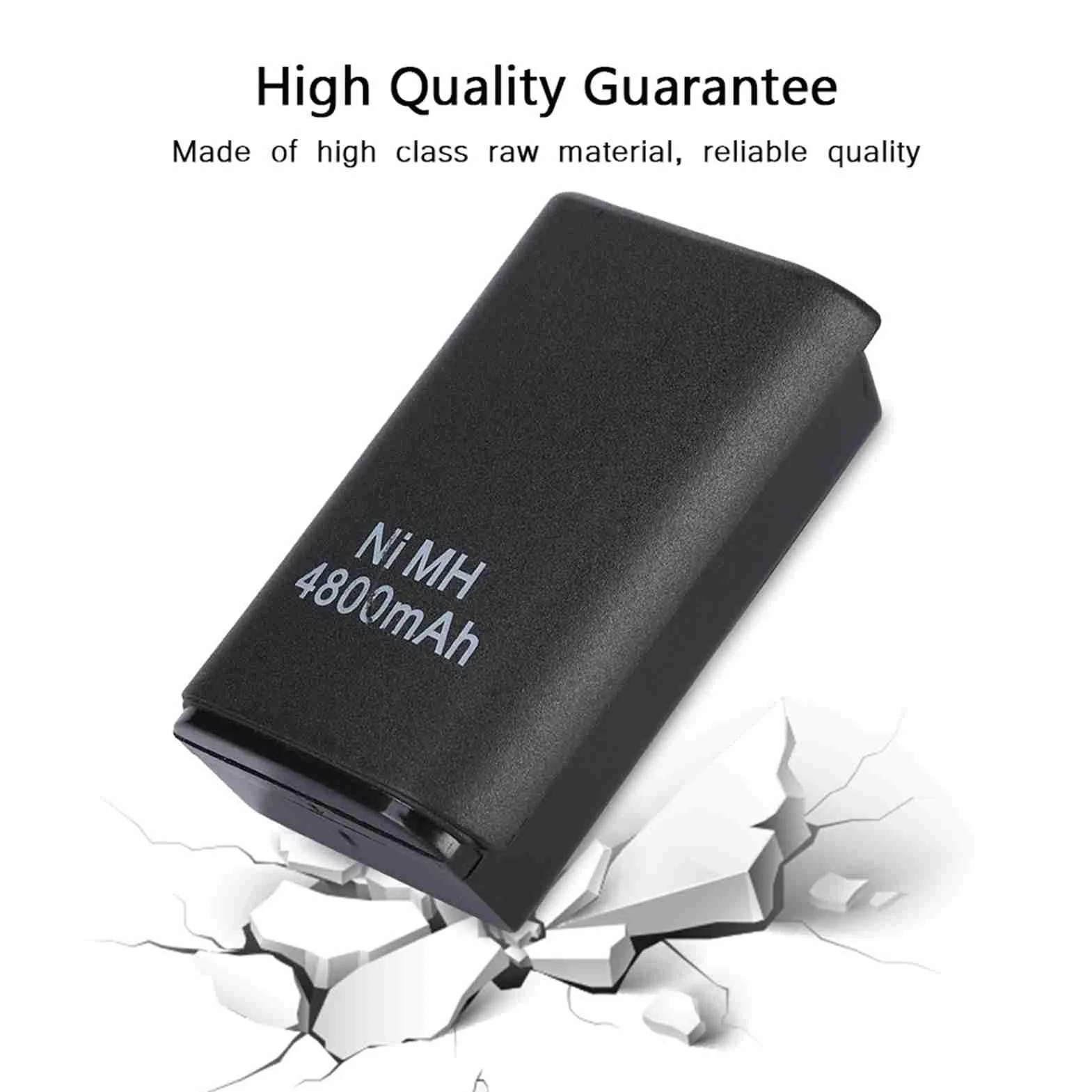 Kosiy Bewinner Batteria Ricaricabile 4800mAh per Controller 360, Include Cavo USB e Base di Ricarica, Batteria di Riserva per 360 Controller