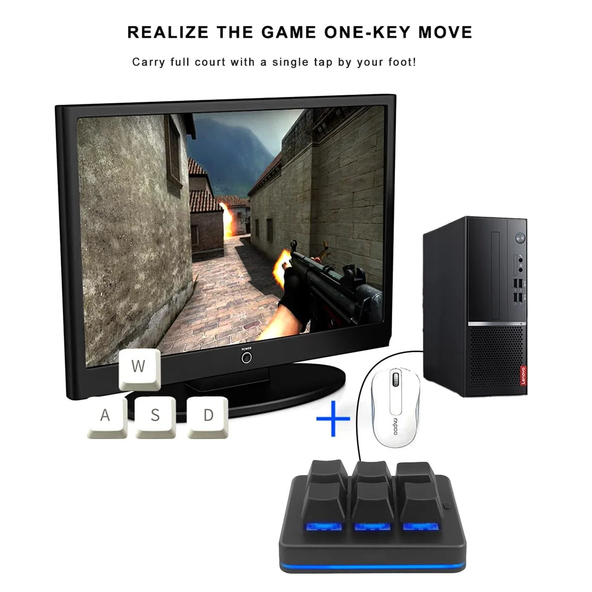 6 Tasti Mini Keypad Wireless USB Meccanico Gaming Macro Tastiera Personalizzata Programmabile OSU Tastiera con LED RGB per PC Gaming OSU Ufficio Lavoro HID