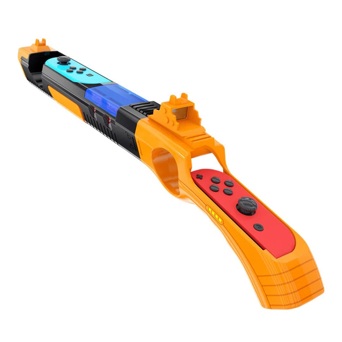 Pistola da tiro compatibile con per Nintendo Switch/Switch OLED, ricambio per Joy-Con Gun Controller Game Gun Manopole compatibili con per Nintendo Switch Joycons/Switch OLED.(Nero e giallo)