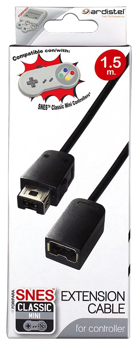 CABLE EXTENSION 1.5M PARA MANDO SUPER NES MINI
