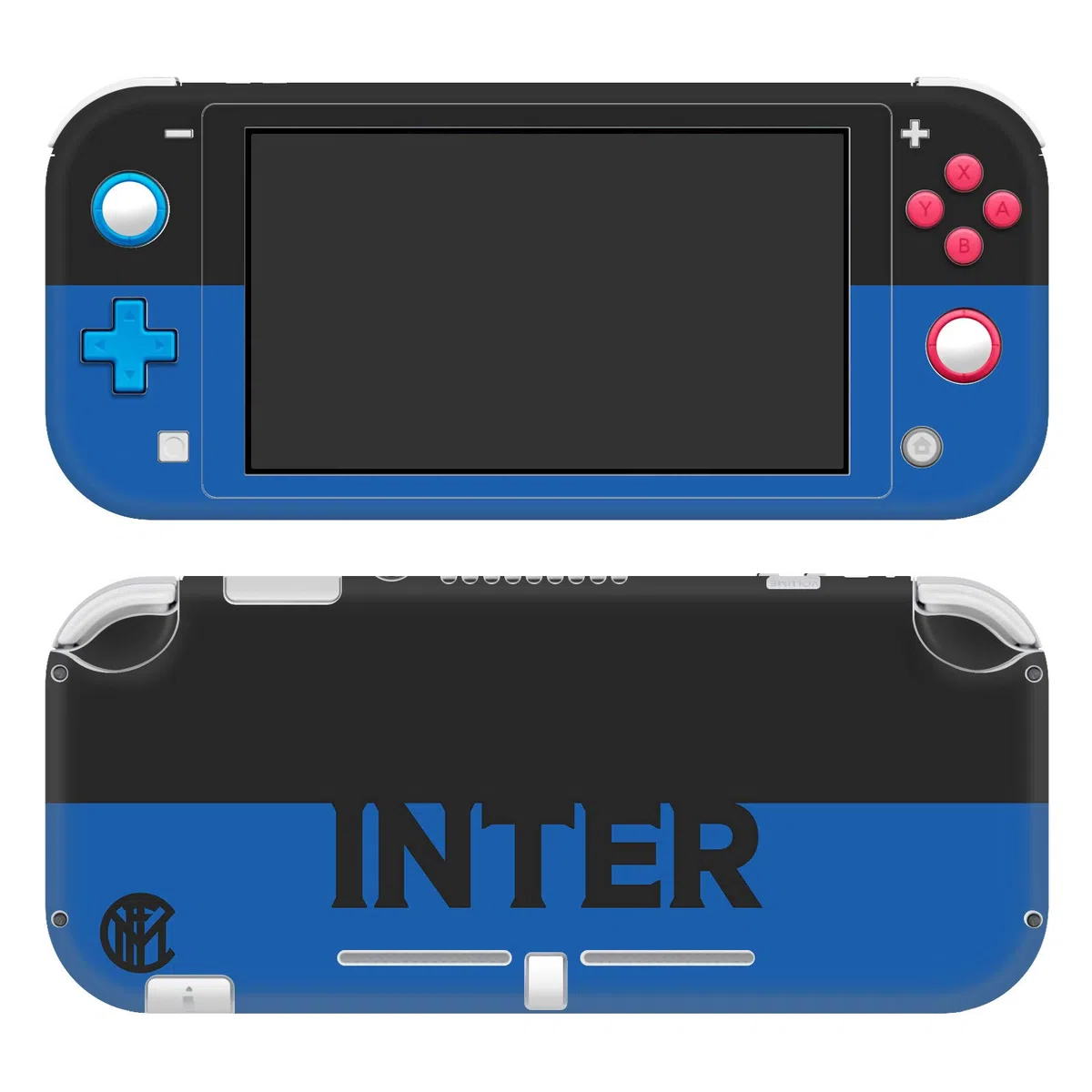 Head Case Designs Licenza Ufficiale Inter Milan Blu E Nero Logo Pieno Opaca in Vinile Sticker Gaming Pelle Adesivo Compatibile con Nintendo Switch Lite