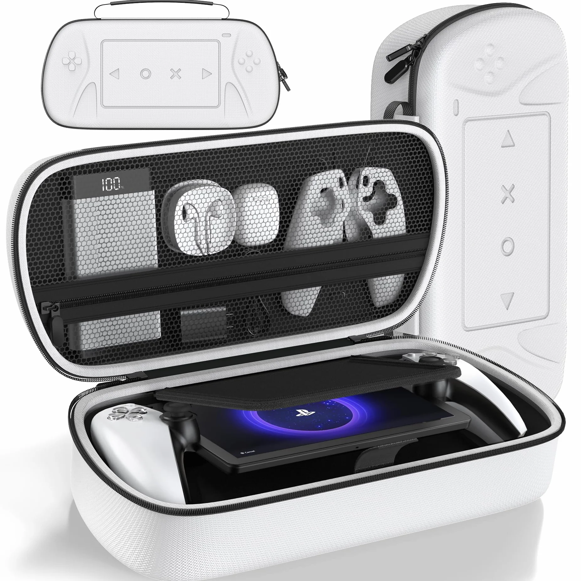 Tokluck Custodia per Playstation Portal Remote Player, Custodia PS Portal Accessori, Cover con Playstation Portal/ PS Portal, PS Portal Cover Kit Bianco