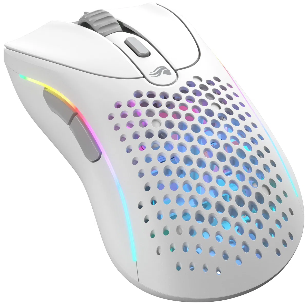 GLORIOUS Gaming Model D 2 Mouse da gaming senza fili - erg., superlegg. 66 g, durata batt. 210 h, sens. ottico 26.000, 6 tasti programm., ciclo vita 80 milioni clic, sparatutto, MMO, MOBA - Bianco