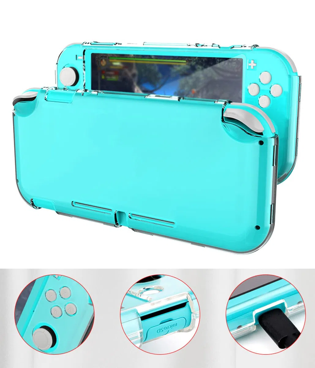 XPEX Custodia Protettiva per Nintendo Switch Lite,1 Custodia Protettiva TPU Comfort con 2 PCS Proteggi Schermo in Vetro Temperato,ottimo per Nintendo Switch Lite,Protezione completa, anti-caduta