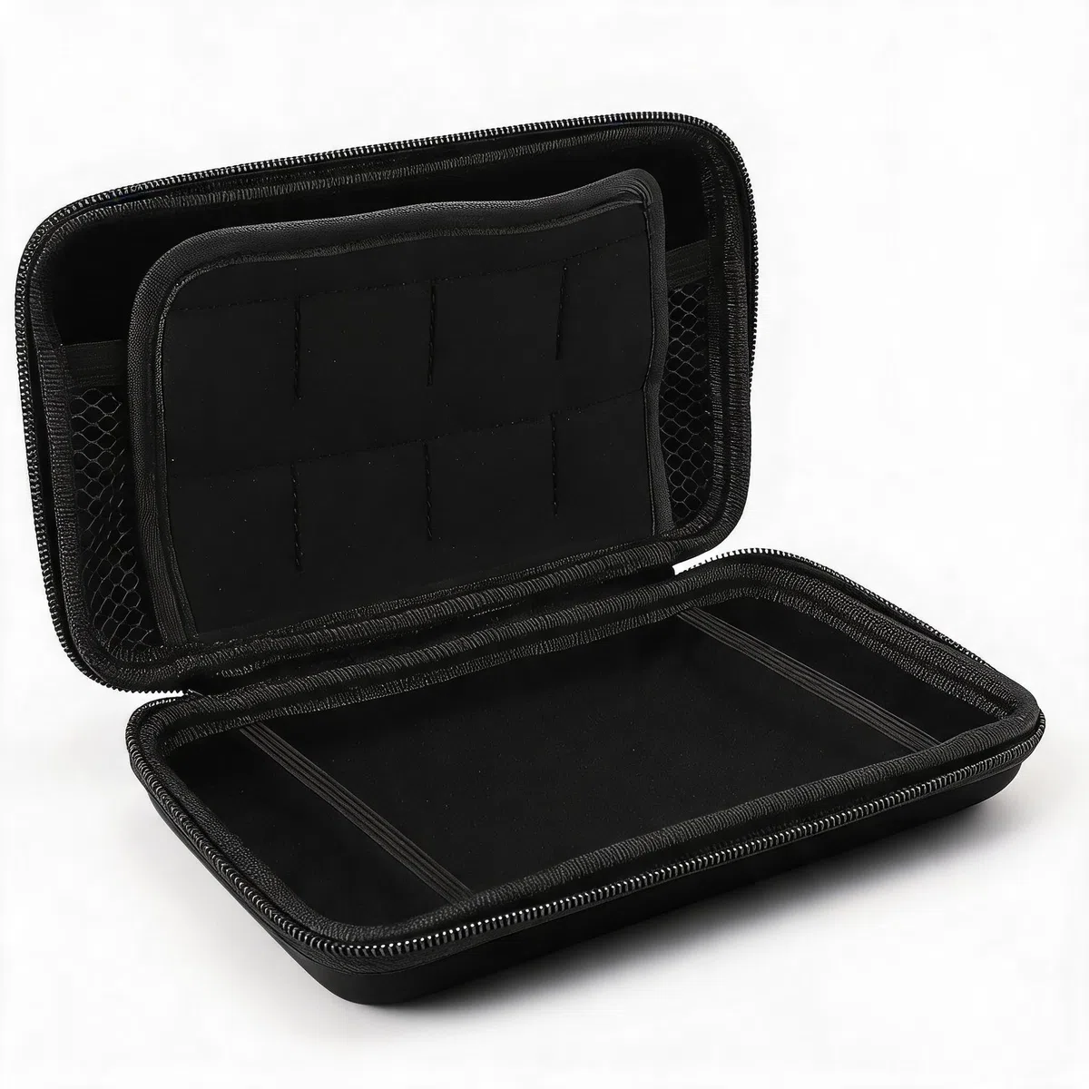 Annadue Custodia da Trasporto per Console di Gioco per Il Nuovo 3DS XL, Custodia Protettiva da Viaggio Rigida con Tasca Interna per 8 Slot di Gioco (Black)