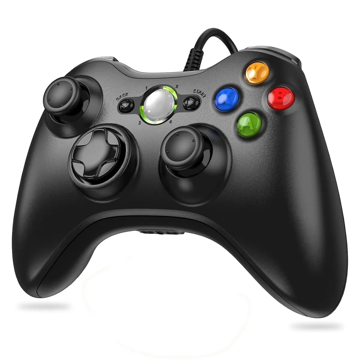 Lunriwis Controller per PC Xbox 360, USB Wired Gamepad Ergonomico per Xbox 360 PC Windows 7/8/10
