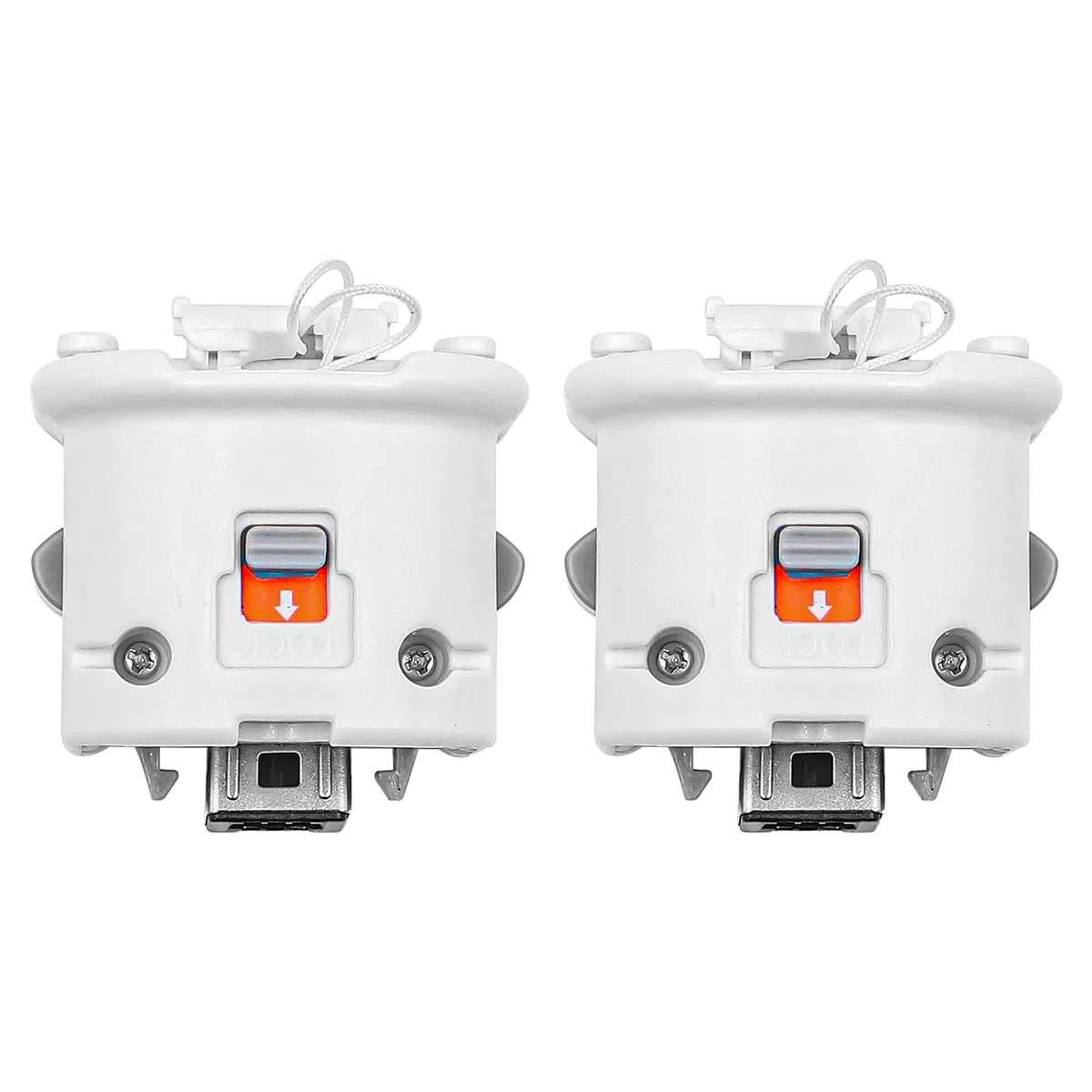 2PCS Motion Plus Adattatore acceleratore Maniglia Adattatore Esterno sensore per Telecomando Wii