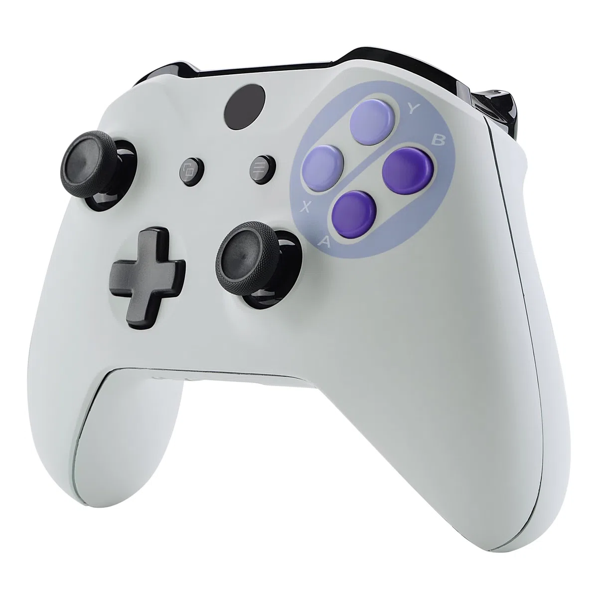 eXtremeRate Cover Grip Ricambio per Xbox One S X Controller Scocca Anteriore Guscio Posteriore Pulsanti Tasti ABXY per Xbox One S X Joystick(Model 1708)-Stile SNES Classic