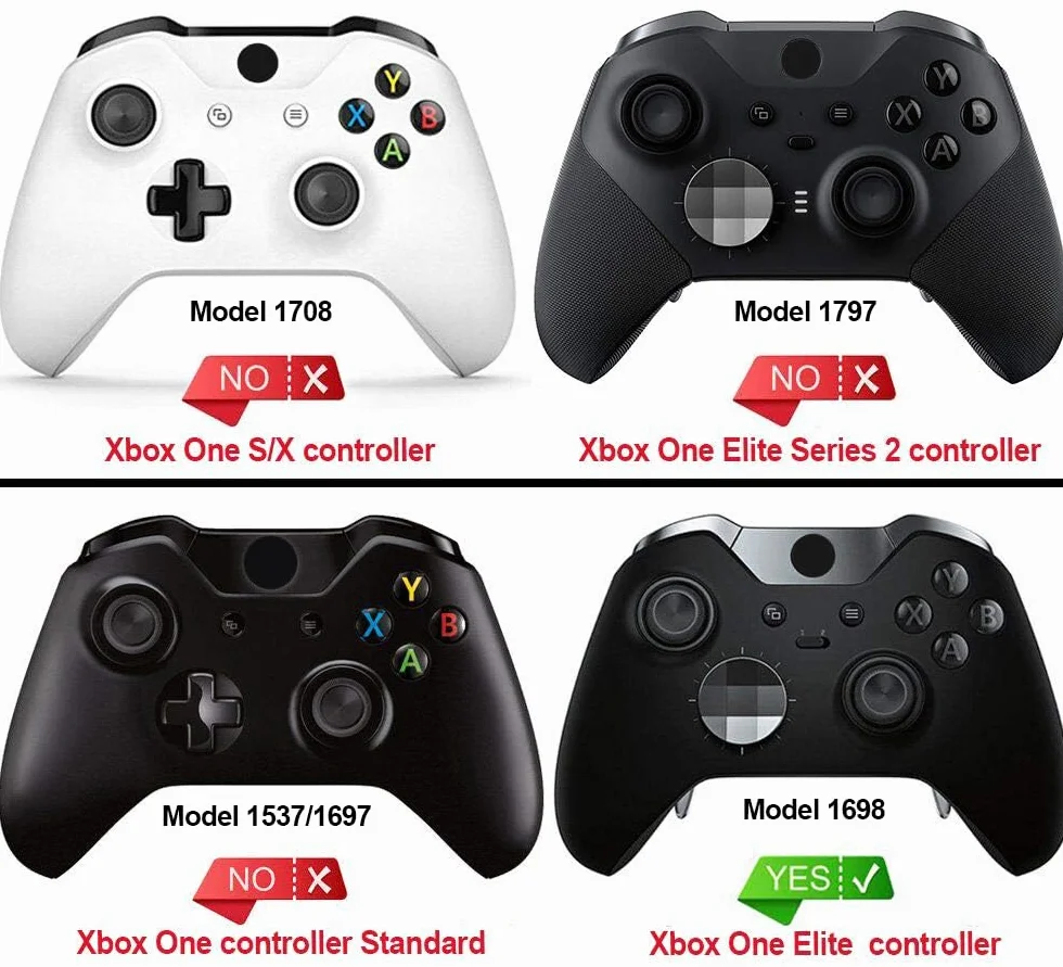 eXtremeRate Cover Custodia Anteriore Case Copertura Frontale Pezzo di Ricambio per Xbox One Elite Controller Model 1698 con 2 Anelli d'Accento(Erbe Verdi)