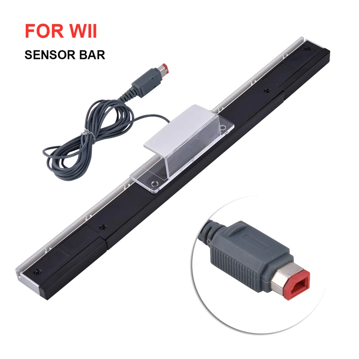 Barra Sensore a Infrarossi per , Barra Sensore a Raggi Infrarossi Cablata USB di Ricambio, Adatta per un Massimo di 4 Giocatori, Non Richiede Batterie o Alimentatore
