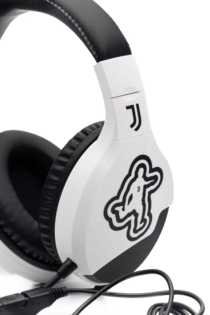 Juventus Cuffie da gioco con microfono, cuffie gaming PS4, PS5, XBOX, Nintendo Switch, jack da 3,5 mm, cavo da 1,65m