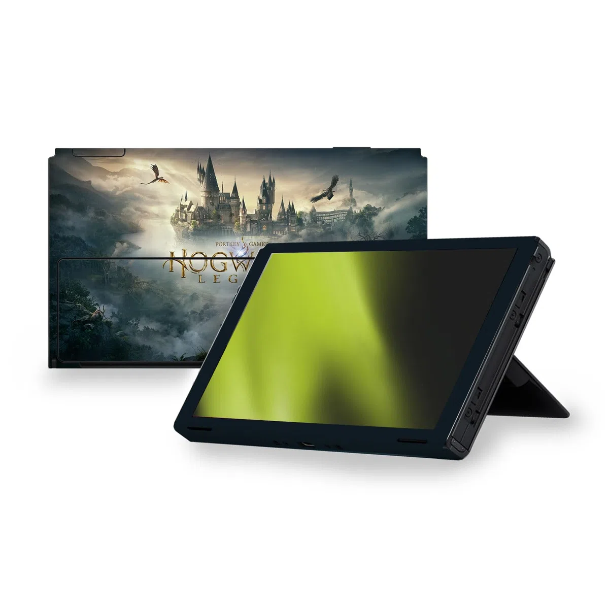 Head Case Designs Licenza Ufficiale Hogwarts Legacy Arte Chiave Grafica Vinile Sticker Gaming Pelle Adesivo Compatibile con Nintendo Switch OLED Bundle