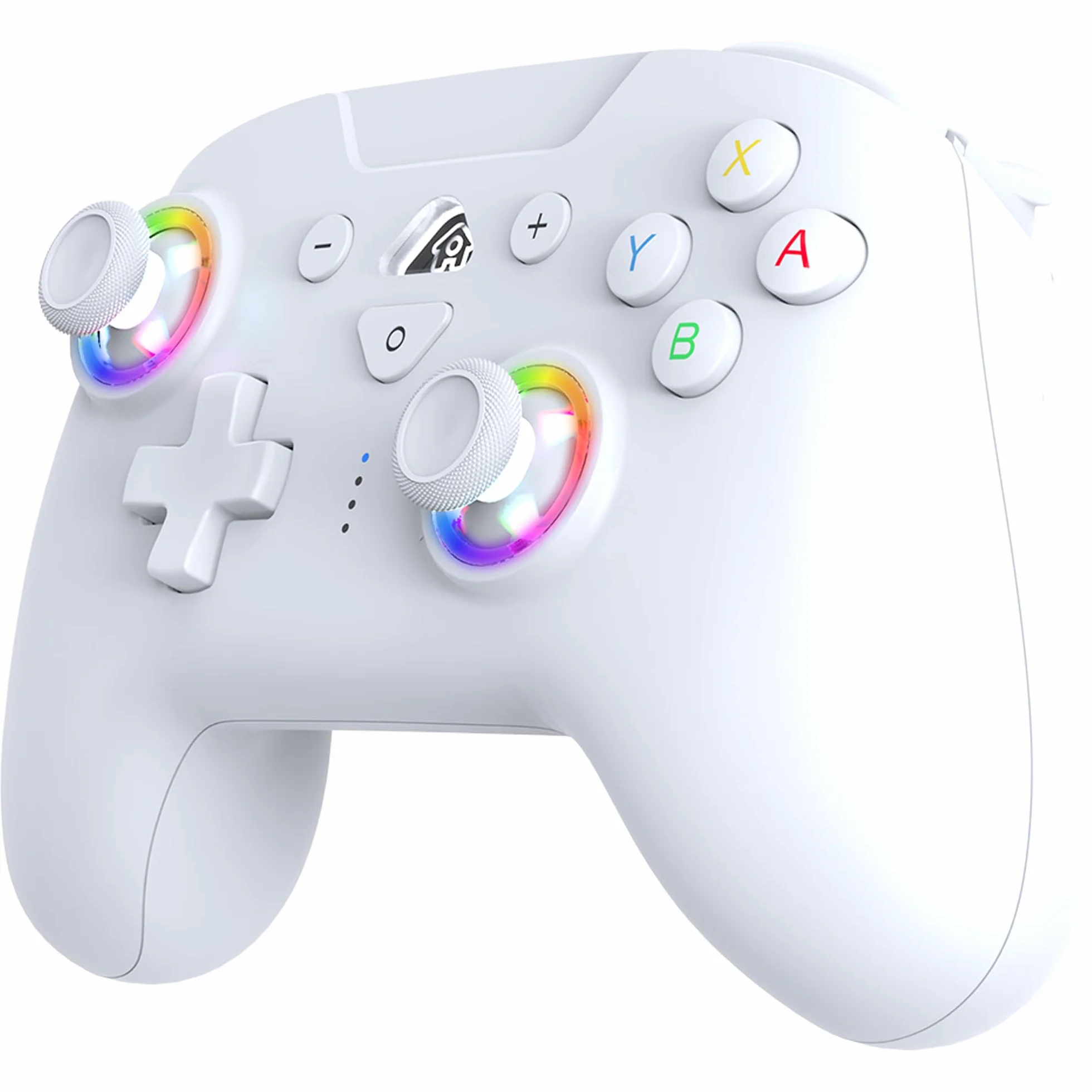 SUBSONIC - Joystick Senza Fili per Switch/Switch 2 – Wireless Controller Bluetooth con LED, Vibrazione e Giroscopio - Bianco