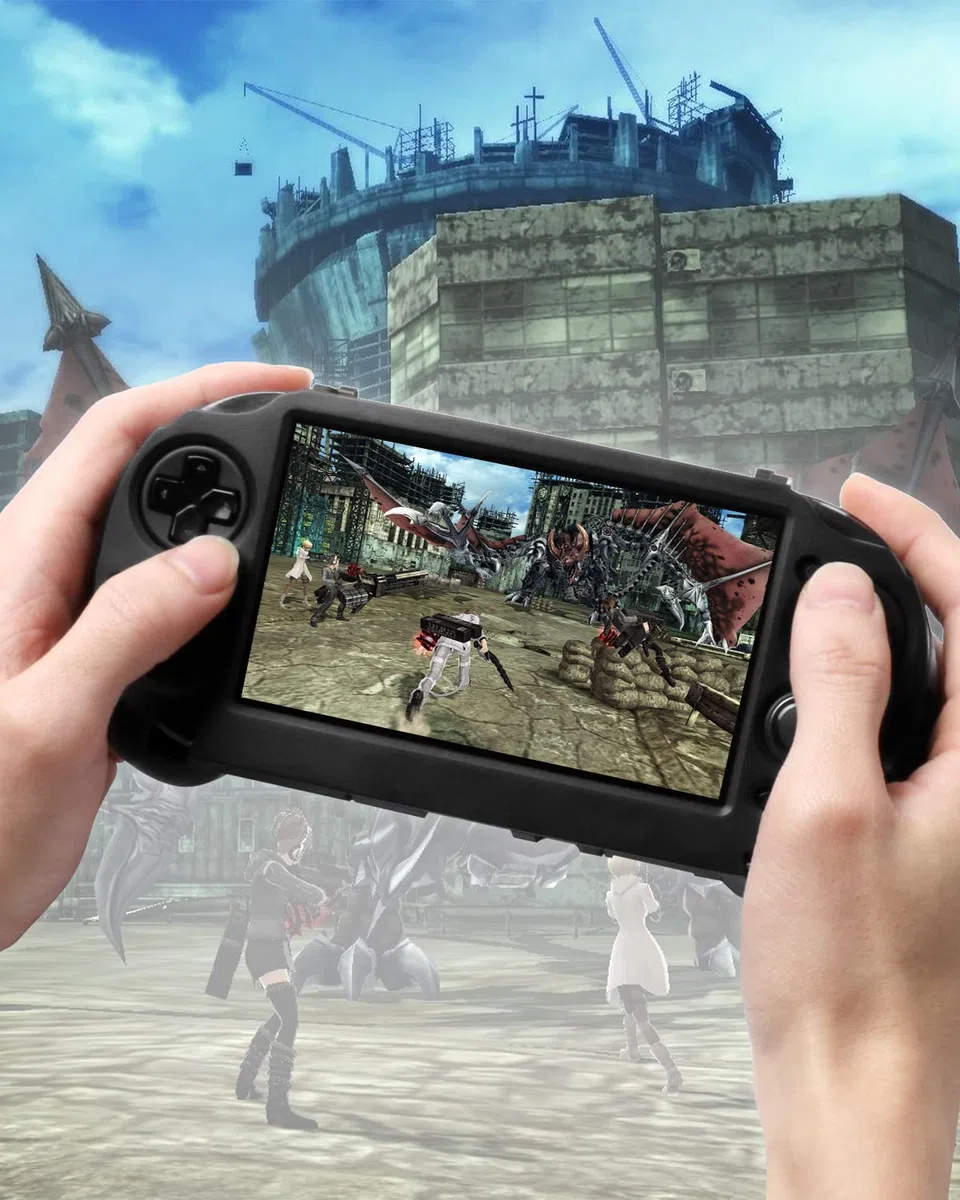 L2 R2 Trigger Hand Grip Shell Controller Custodia Protettiva per Sony Playstation PS Vita 1000 (Nero)