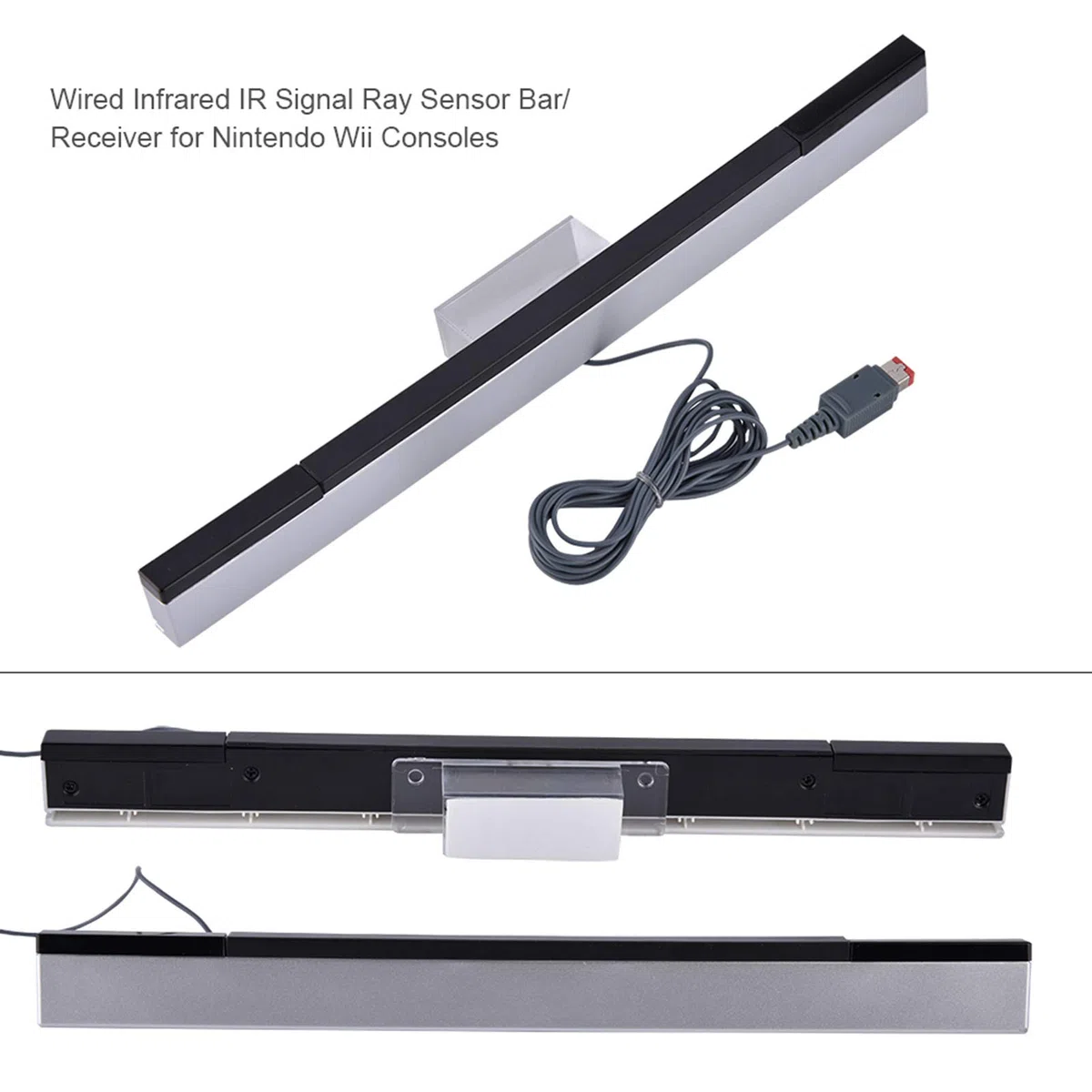 Barra Sensore a Infrarossi per , Barra Sensore a Raggi Infrarossi Cablata USB di Ricambio, Adatta per un Massimo di 4 Giocatori, Non Richiede Batterie o Alimentatore