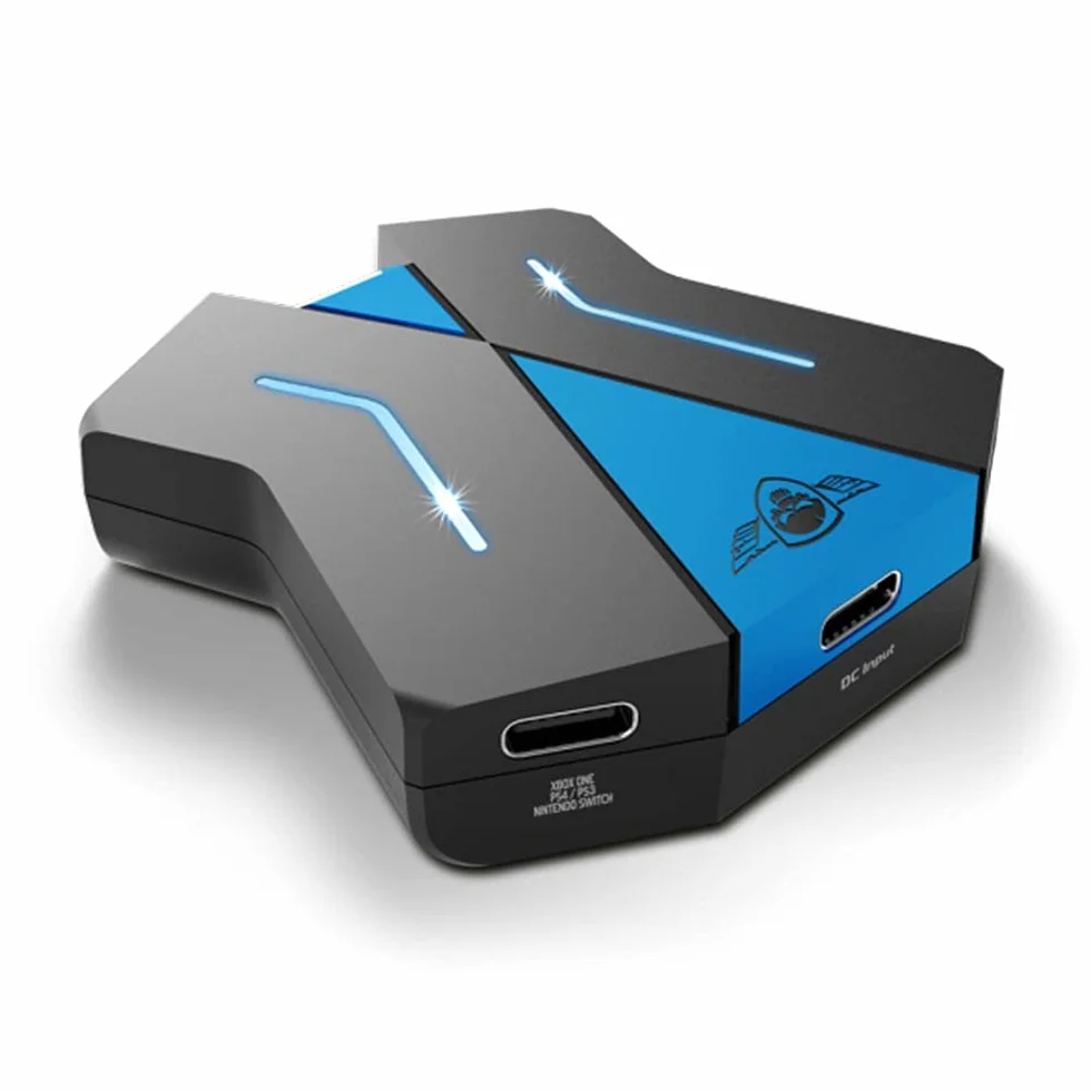 Spirit Of Gamer - Adattatore Tastiera Mouse - Compatibile con controller PS4/PS3/Switch/XBOX - Convertitore per Console di Videogiochi - Gioca con Tastiera e Mouse con Il CROSSGAME 1