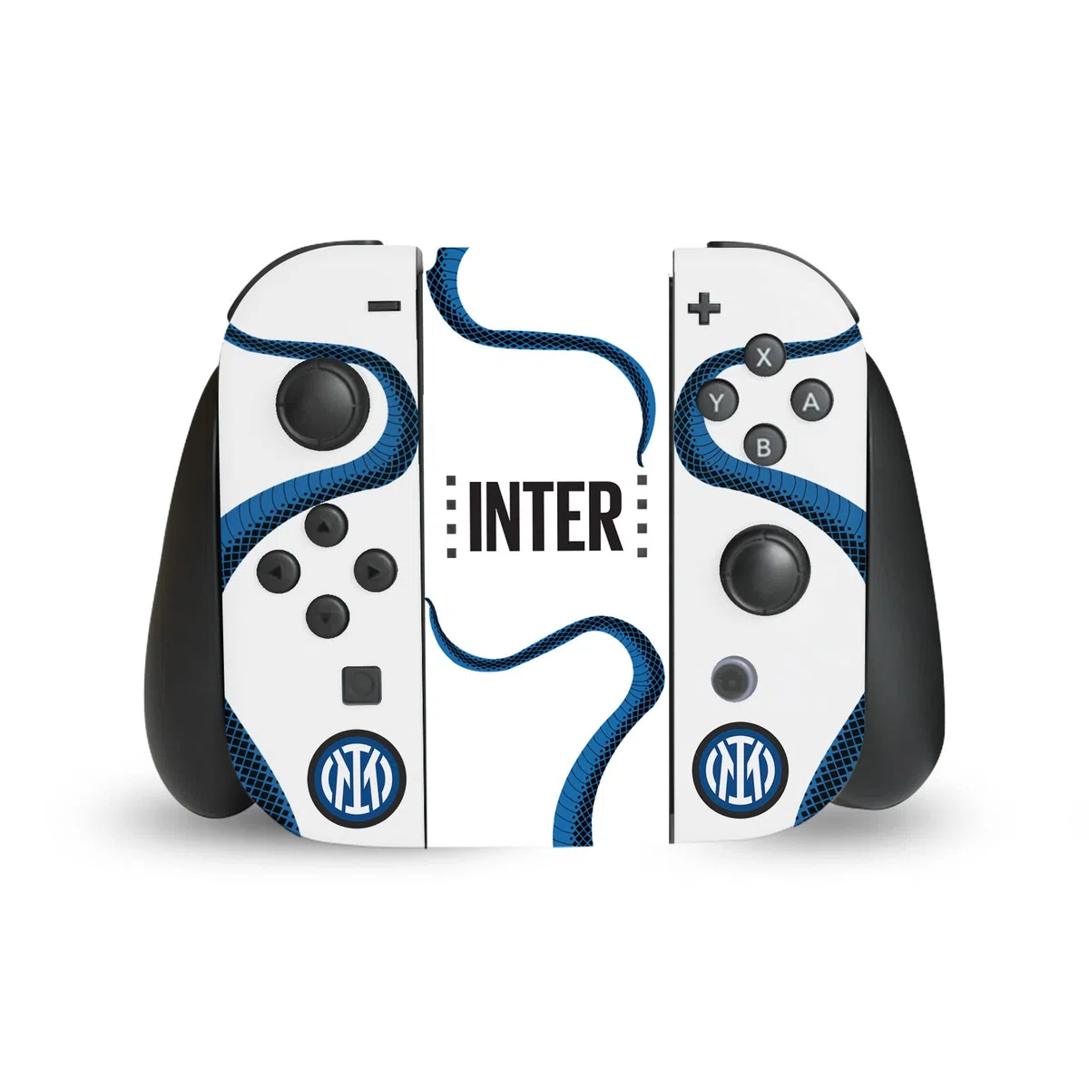 Head Case Designs Licenza Ufficiale Inter Milan Away 2021/22 Kit Crest Vinile Sticker Gaming Pelle Adesivo Compatibile con Nintendo Switch Console & Dock & Joy-con Controller Bundle
