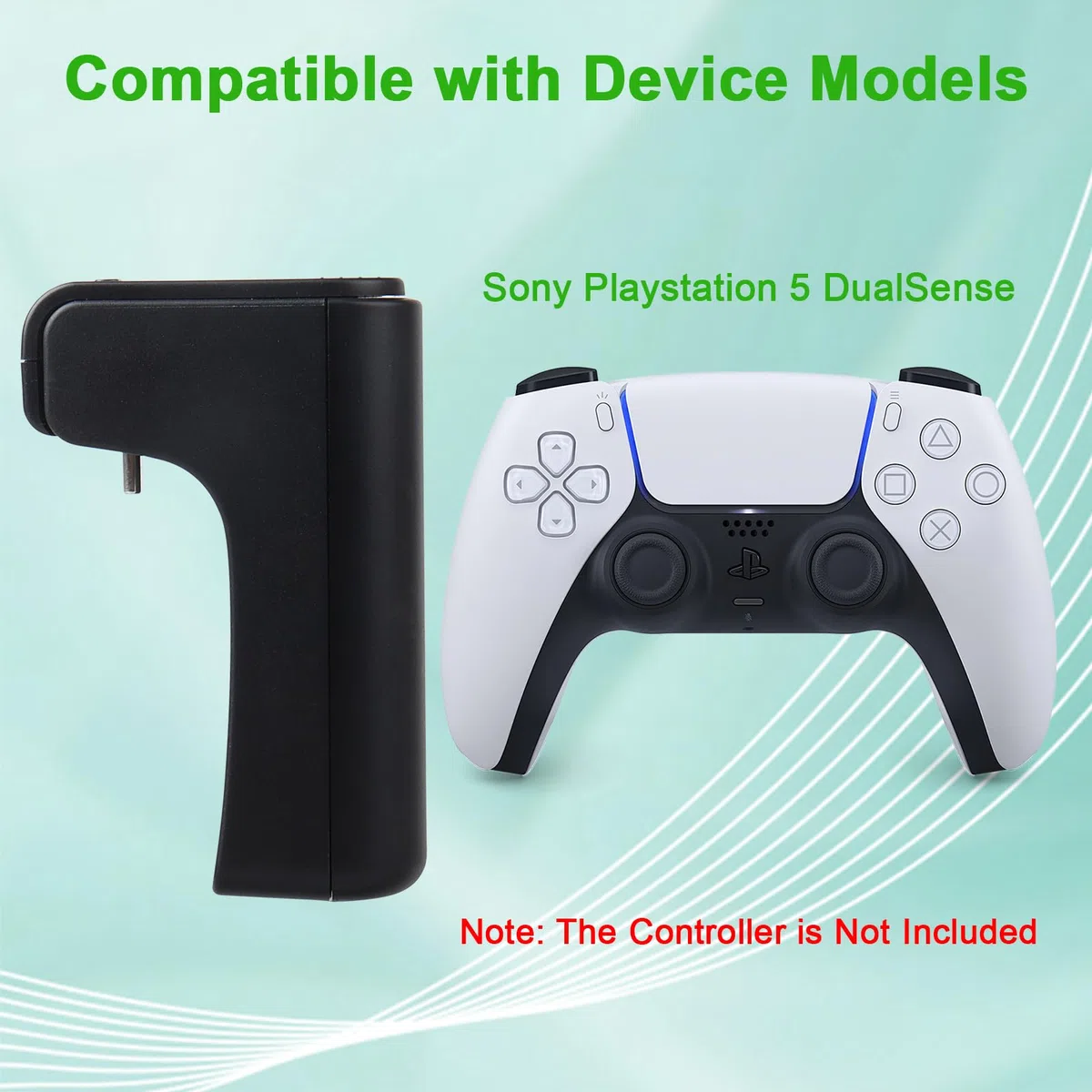 3500mAh e 5V Batteria per Controller Wireless Sony PS5, Li-Ion Ricaricabile per Playstation 5 DualSense, Batteria Portatile Ricaricabile, Gioca Durante la Ricarica (Cavo TYPE-C)