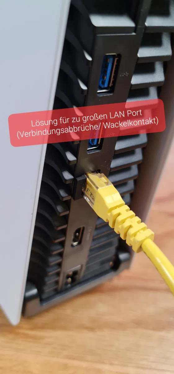 Generisch Adattatore porta LAN adatto per PS5/PS5 Pro (collegamento intermittente/contatto oscillante)