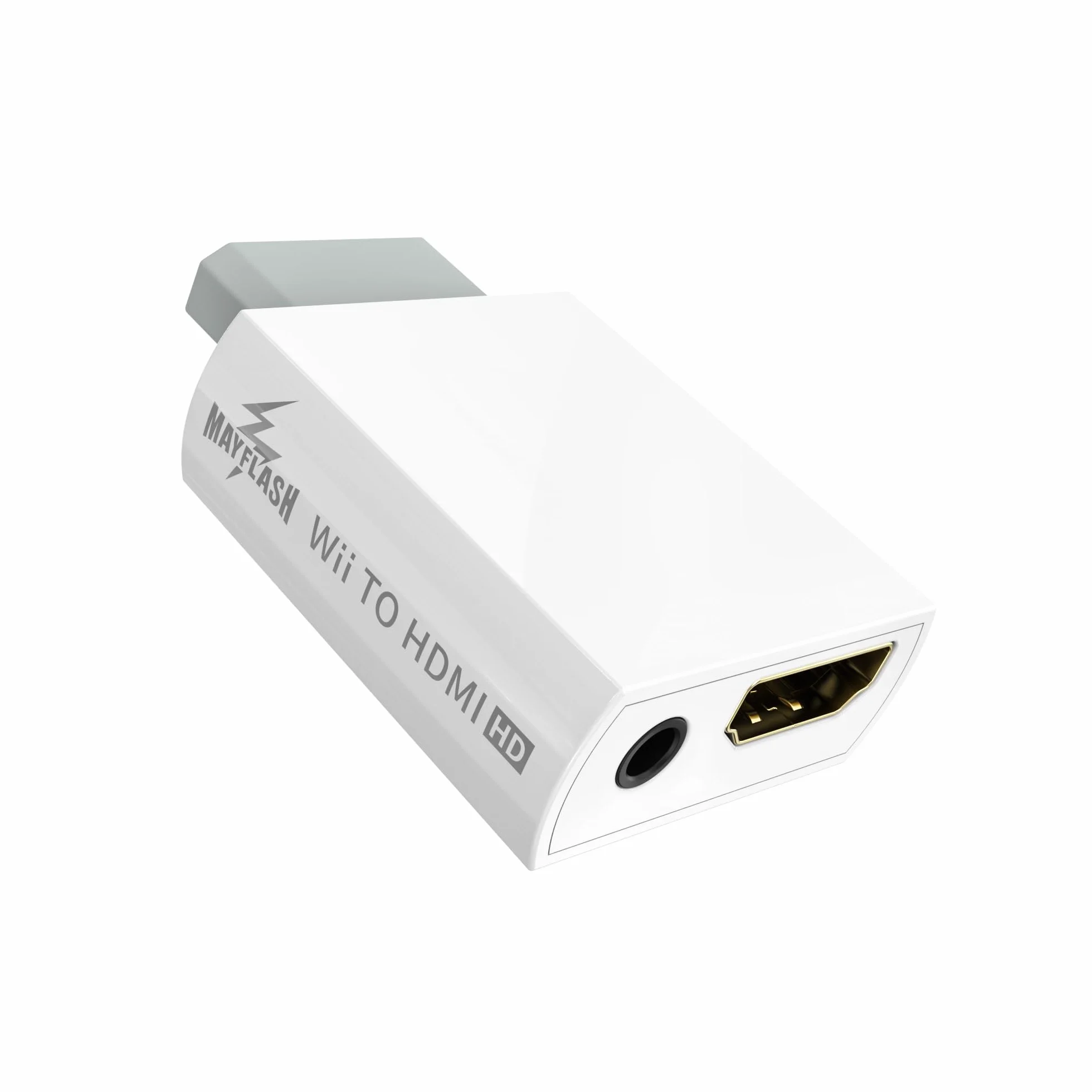 MAYFLASH Wii - Convertitore HDMI 1080P per dispositivi Full HD, con jack audio da 3,5 mm e uscita HDMI, compatibile con Wii, Wii U, HDTV, monitor