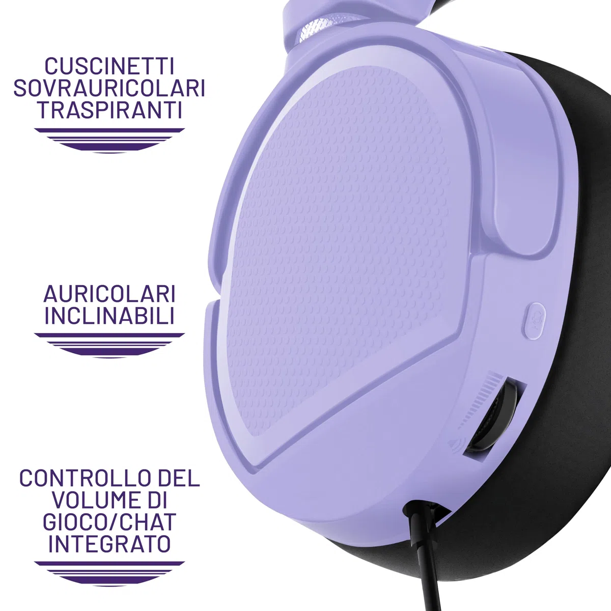 Stealth PANTHER - Cuffie da gioco over-ear PS4/PS5, Xbox, Switch, PC con microfono flessibile, jack da 3,5 mm, cavo da 1,5 m, leggero, confortevole e durevole