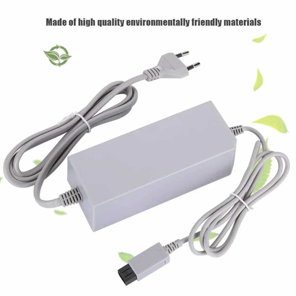Cavo Alimentazione Wii – Adattatore Universale 100-240V EU Plug, Compatibile con Wii Console [Versione Aggiornata]